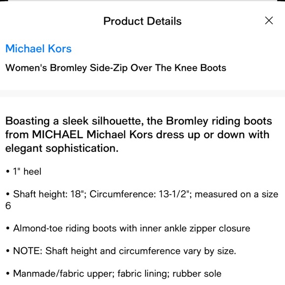 Michael Kors Bromley Boot. - Picture 5 of 8